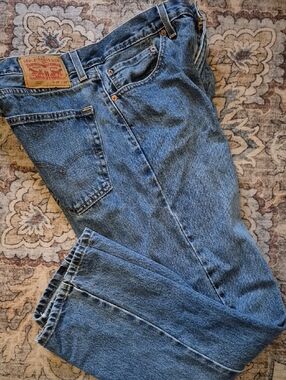Levis 505 Straight Leg Blue Denim Jeans 36X30